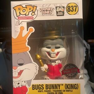 Funko Pop Bugs Bunny King in Red and White